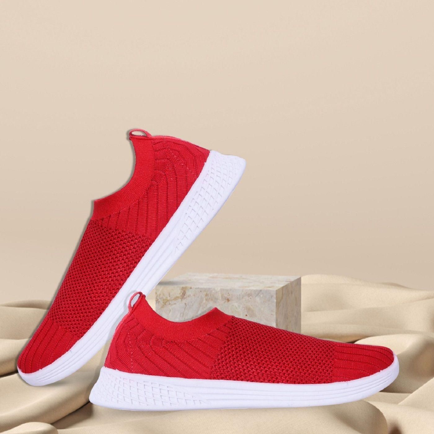 Monex New Latest Red Shoes For Women