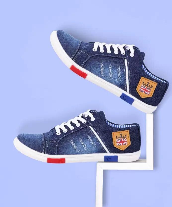 Denim Jeans shoes for men Sneakers For Men��(Blue)