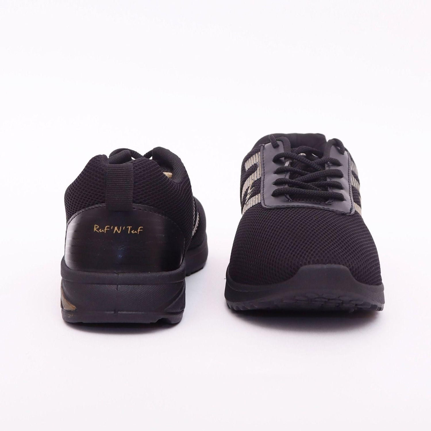 Monex New Latest Black Gold Shoes For Mens